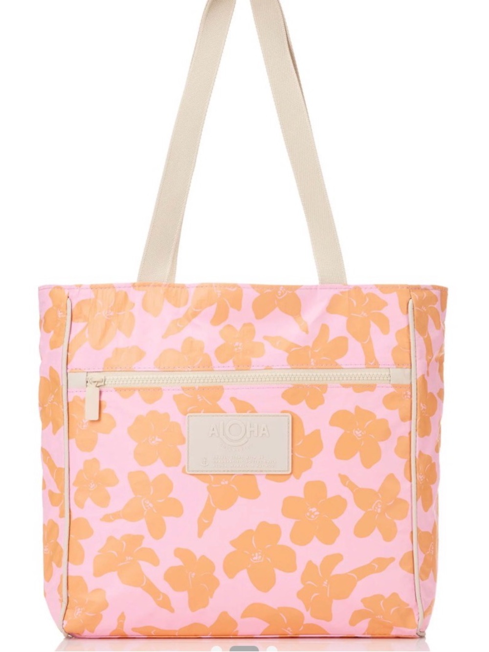 Aloha Collection Puakenikeni Go To Tote Pink Orange New with Tags